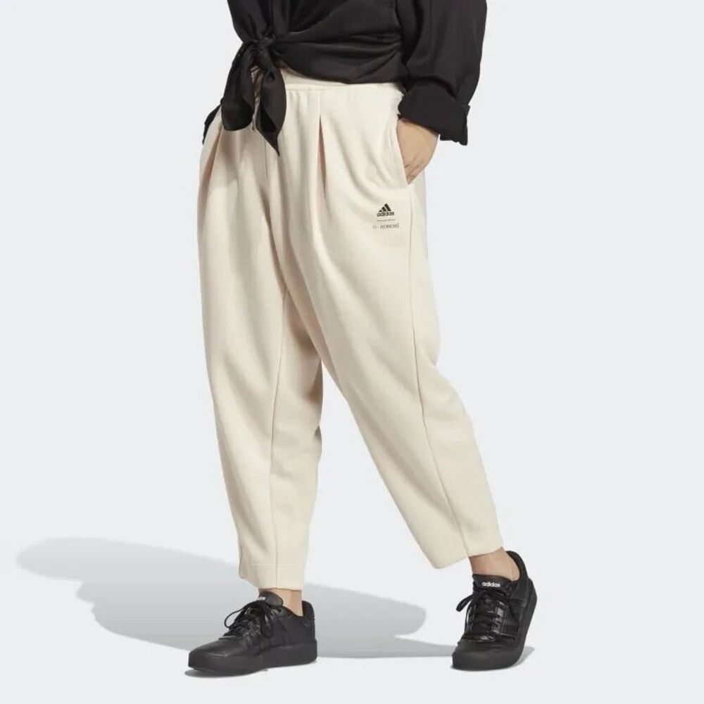 Adidas 11 Honore` Sweatpants IC4629 Womens Size 1X Cream New with Tags